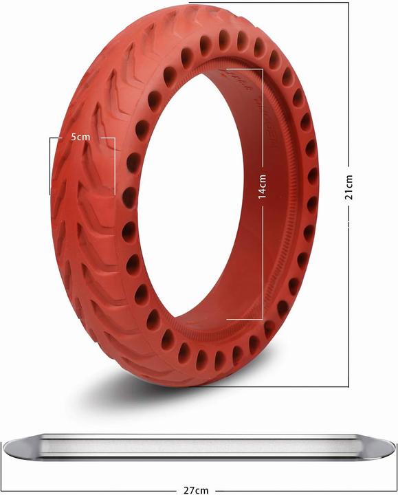 Actual product image Anseni Ersatzreifen für Xiaomi M365 (2 Stück)