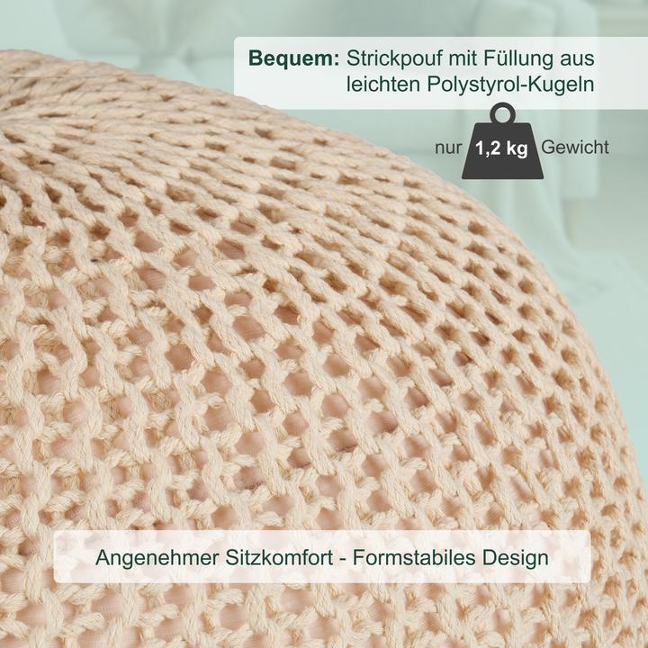 Image du produit Relaxdays Strickpouf