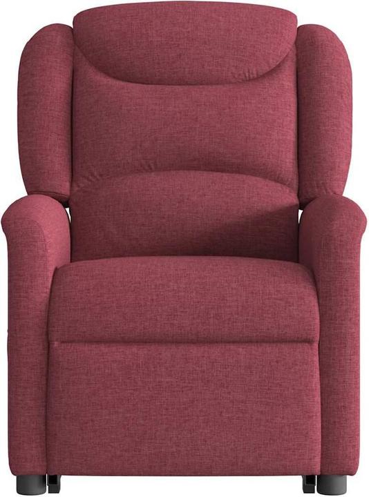 Actual product image VidaXL Electric massage chair with stand-up aid wine red fabric