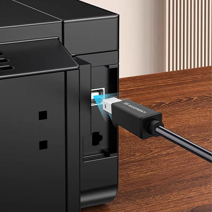 Actual product image Wozinsky WKDDY2S USB-B - USB-C Kabel 2m - Schwarz (2 m, USB 2.0)