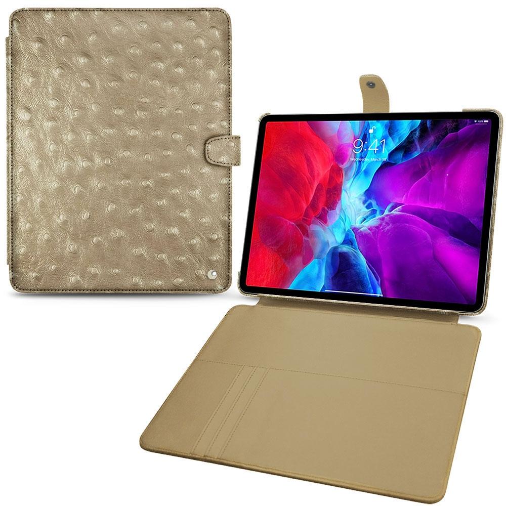 Noreve Lederschutzhülle Wallet (iPad Pro 12.9 2020 (4. Gen)), Tablet Hülle, Beige