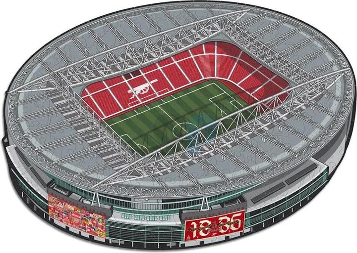 Actual product image Iconic Arsenal FC - Emirates Stadium - Wooden Puzzle Size M (270 pieces) (270 pieces)