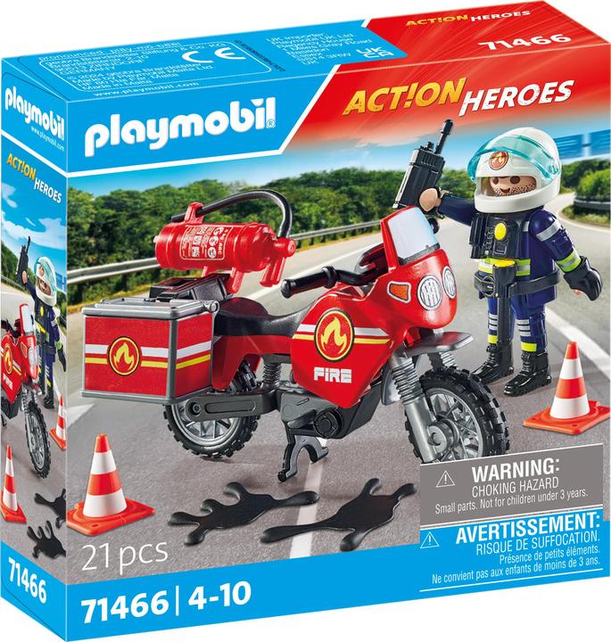 Playmobil Autopompa sulla scena di un incidente (71466, Playmobil Eroi d'azione)