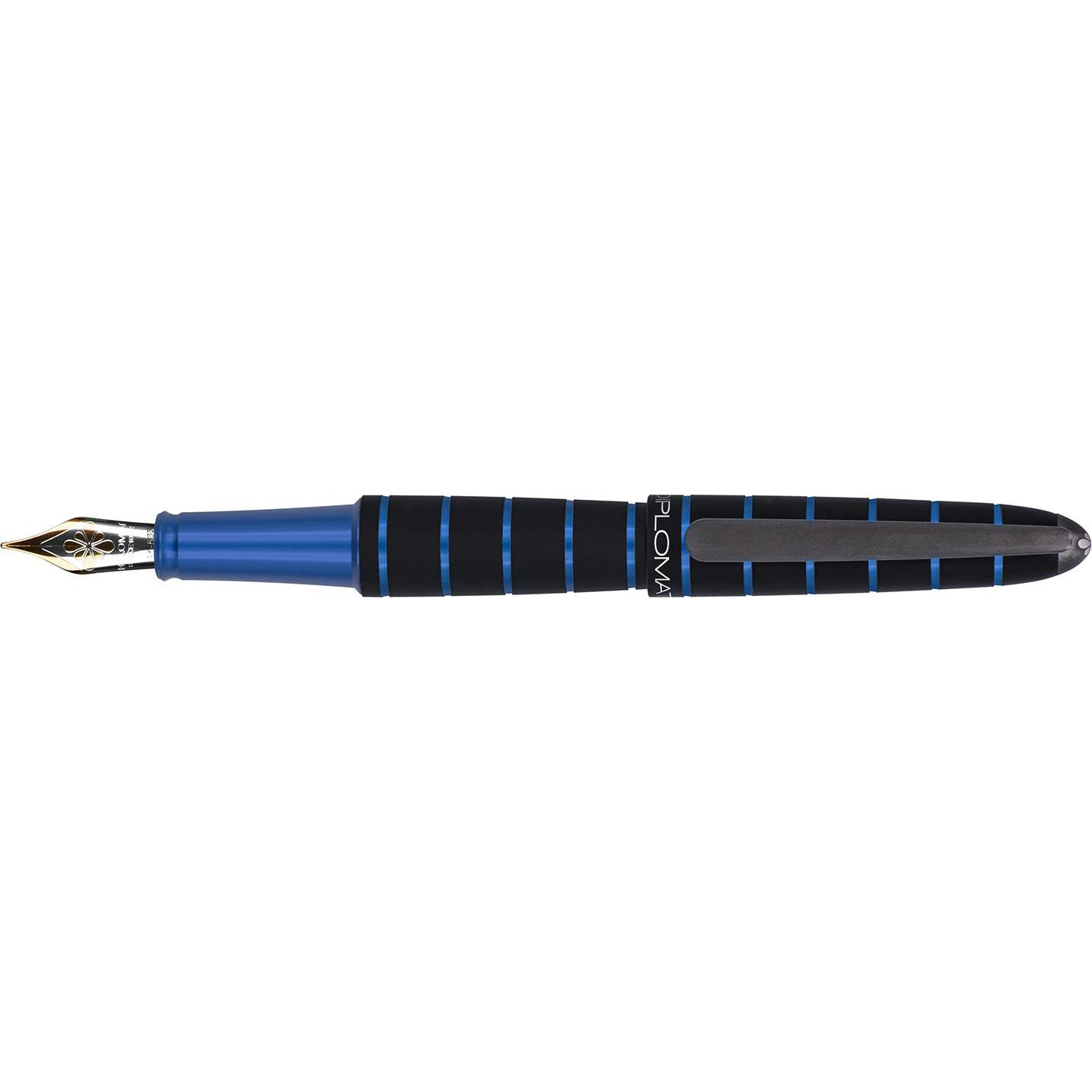 Diplomat, Schreibstifte, Füllhalter Elox ring schwarz/blau 14 kt (Schwarz/Blau, 1 x)
