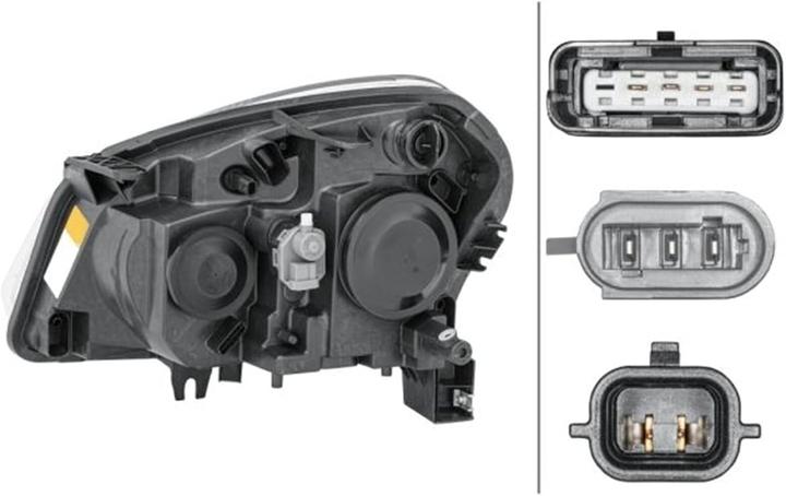 Actual product image Hella 1EF 238 042-021 Halogeen-Koplamp ECE - voor rechtsrijdend verkeer - Rechts voor (H7, PY21W, W5W)