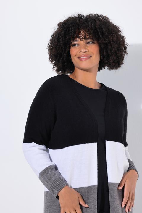Immagine prodotto Angel of Style Cardigan lungo e aperto con righe (46, 48)