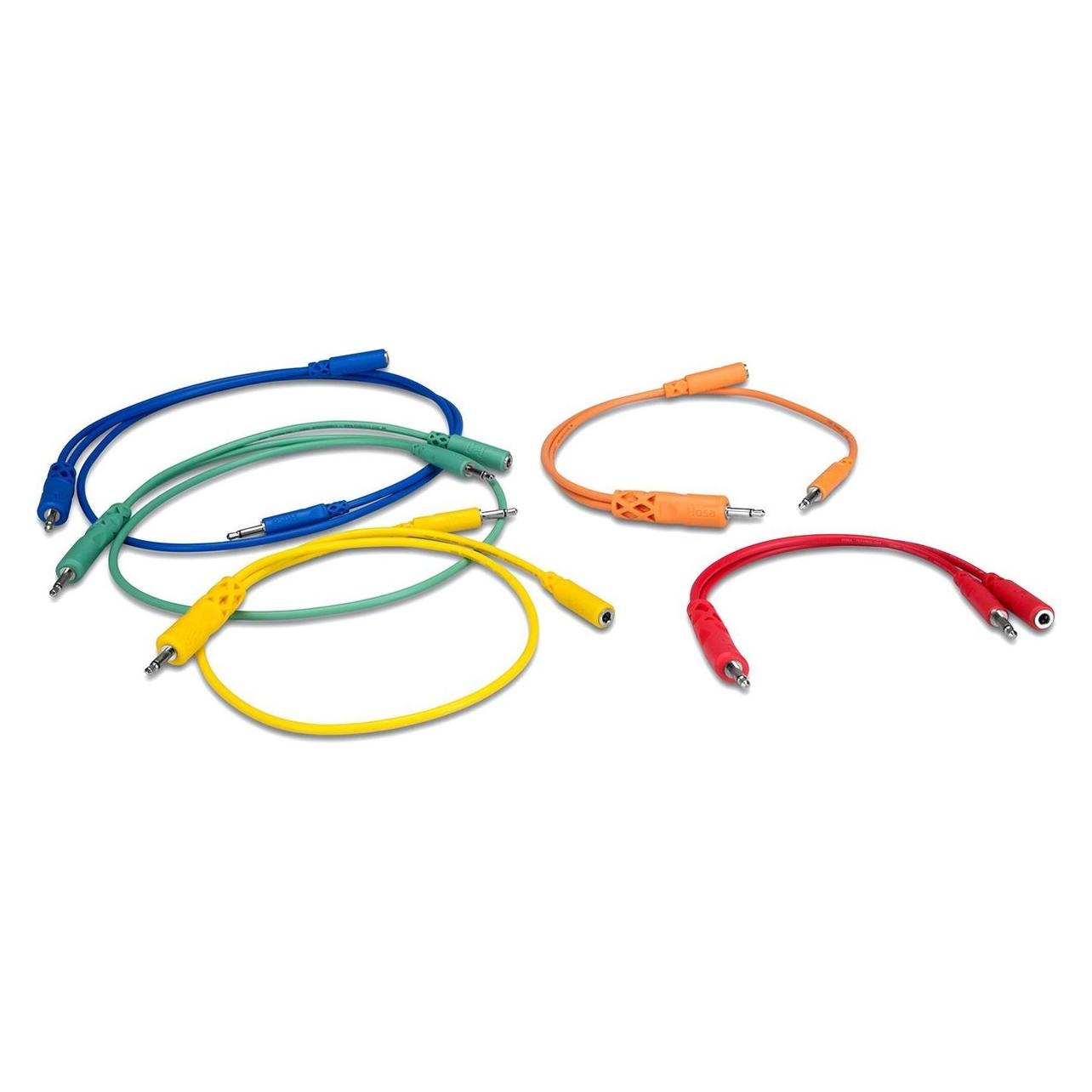 Hosa Cmm-500Y-Mix-Patch Cables 5pcs., Audiokabel