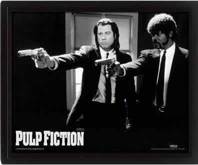 Actual product image Pyramid Pulp Fiction 3D effect Guns