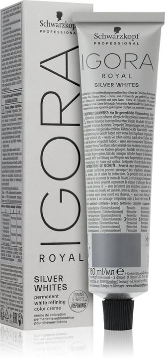 Actual product image Schwarzkopf Igora Royal IR Dove Grey Permanent Hair Colour 60ml (Dove grey)