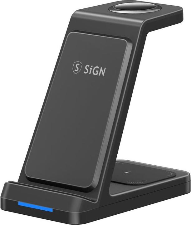 SIGN 3-in-1 Wireless Charging Stand (15 W)