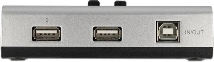Actual product image Delock Switch USB 2.0 with 1 x Type-B socket to 2 x Type-A socket manual bidirectional (2 ports)