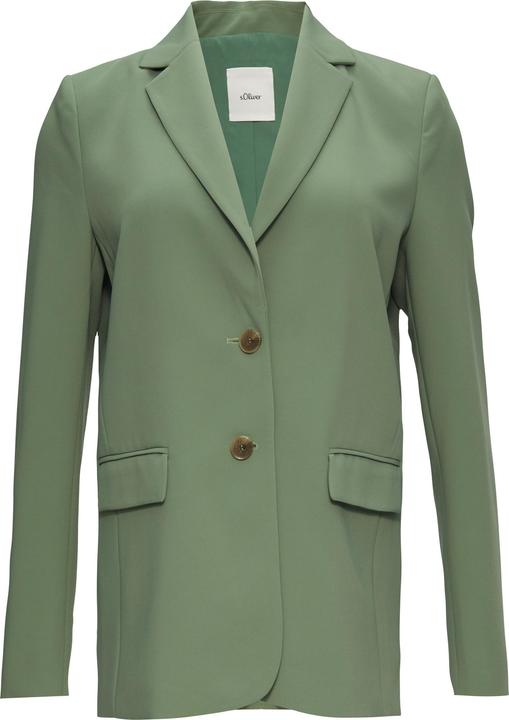 s.Oliver Indoor-Blazer Longblazer aus Twill mit Reverskragen (46)