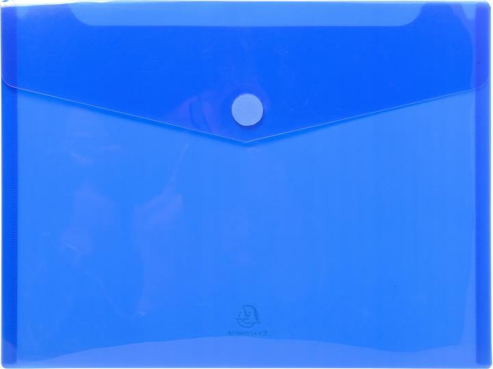 Image du produit Exacompta Sachet de 5 pochettes-enveloppes polypropylène - A4 - Couleurs assorties (A4, 5x)