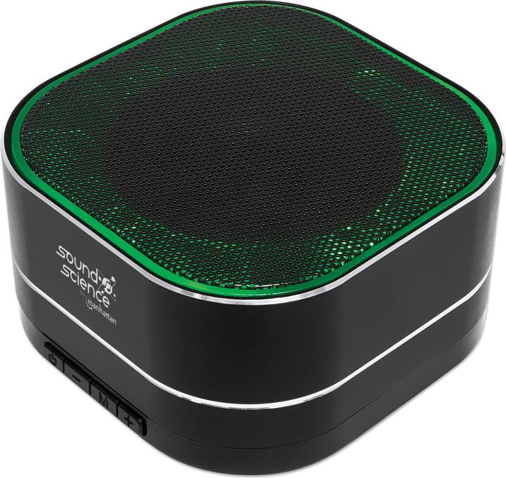 Actual product image Manhattan Sound Science Metallic LED Bluetooth® Speaker (6 h, Battery operated)