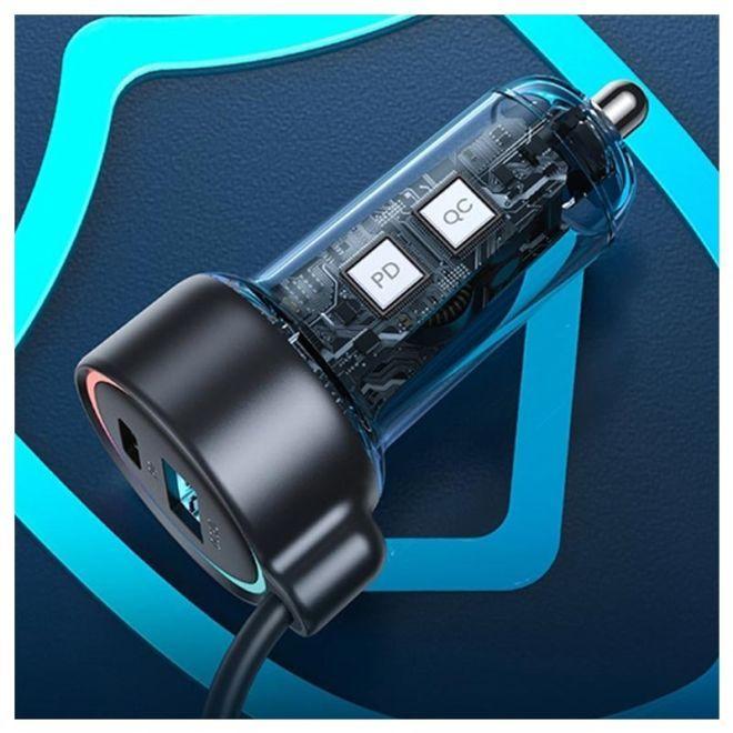 Image du produit Joyroom Chargeur de voiture filaire 3 en 1 (55W)