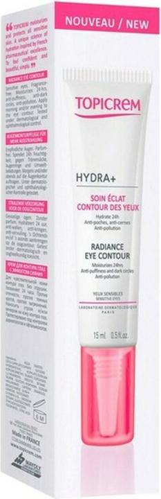 Topicrem UH FACE HYDRA+ Radiance Eye Contour (15 ml, Tag + Nacht)
