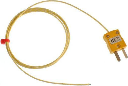 Produktbild RS PRO Glasfaser Thermoelement Typ K, Ø 1/0.3mm x (0.16 m)