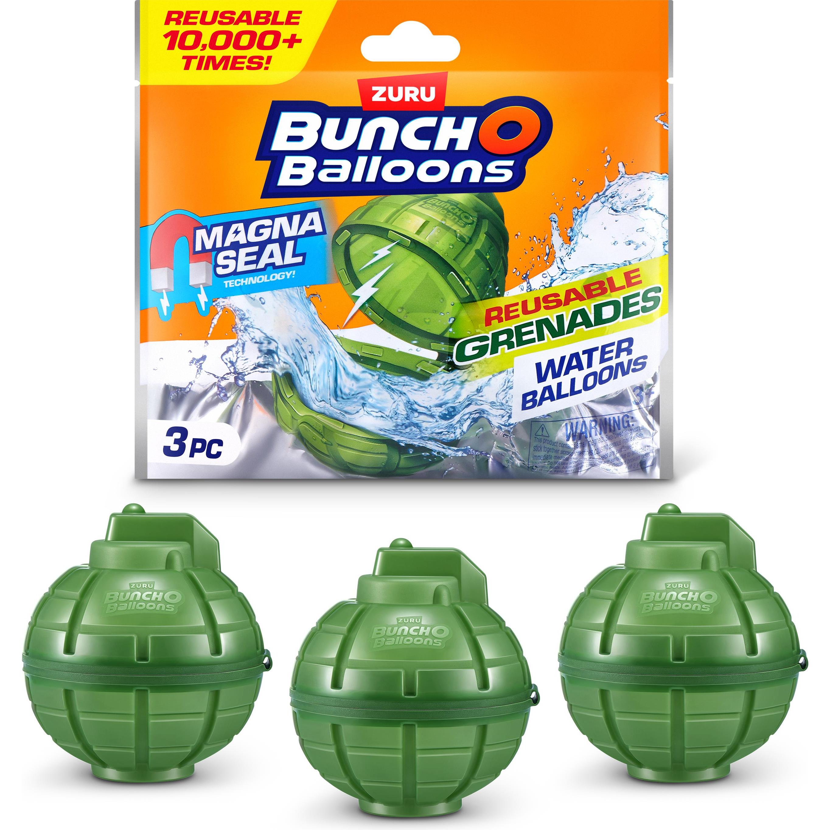 Zuru Bunch-o-Balloons Wiederverwendbare magnetische Wassergranaten, 3er-Pack (3x)