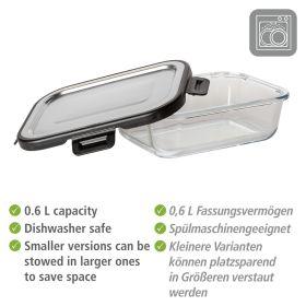 Actual product image Wenko Glass food storage jar Steel (0.60 l)