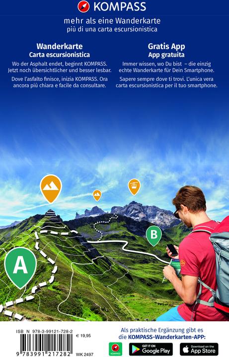 Actual product image KOMPASS Hiking Map Set 2497 Sardinia