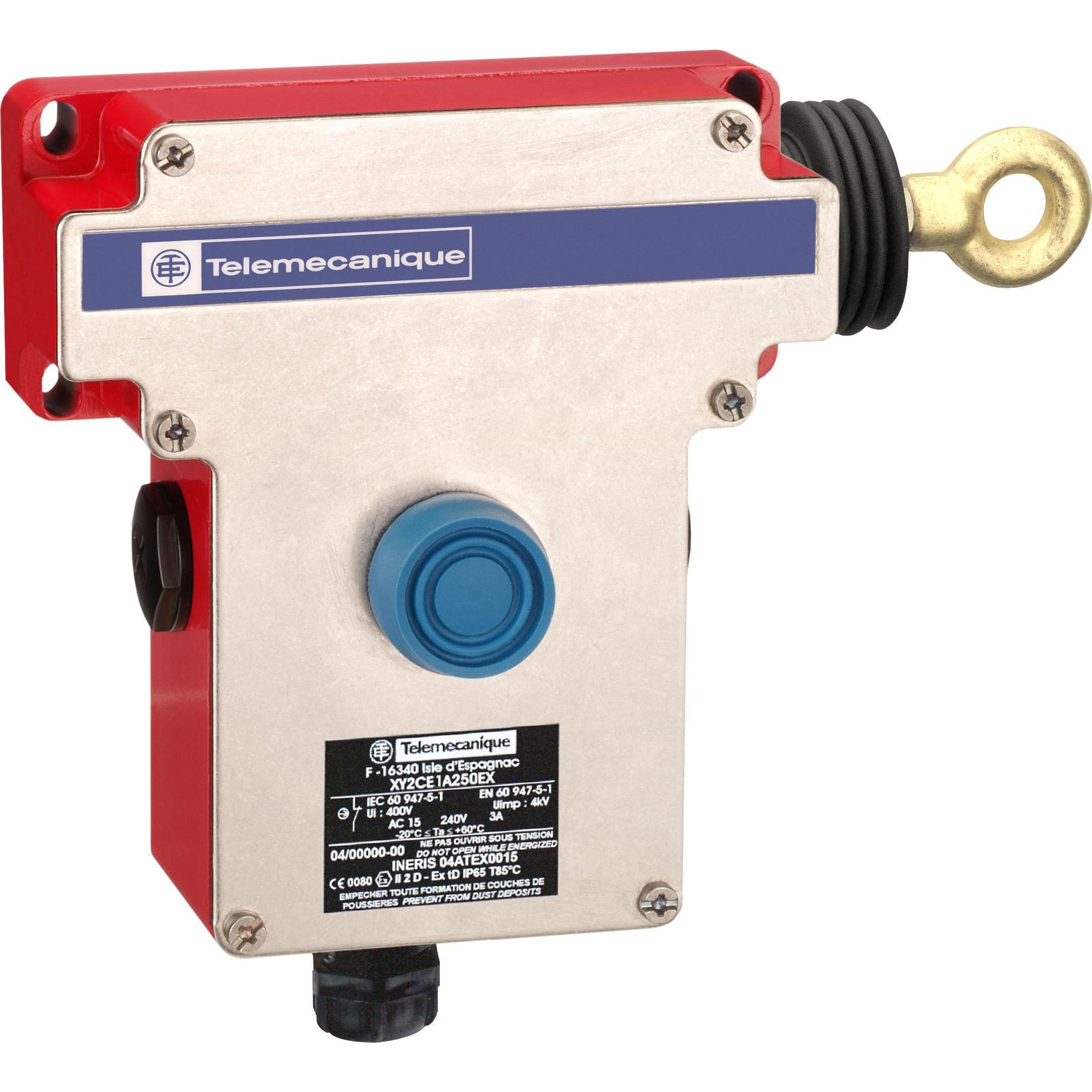 TE Sensors E-Stop Rope Pull Switch, Right Side, PB, Automatisierung