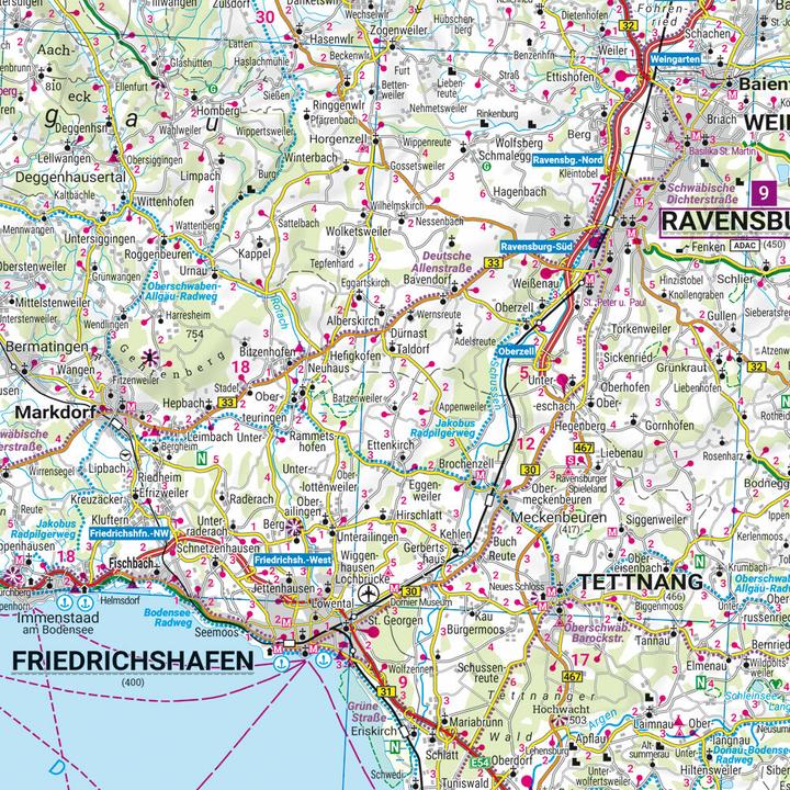 Immagine prodotto Allgäu, carta stradale e del tempo libero 1:150.000, freytag & berndt