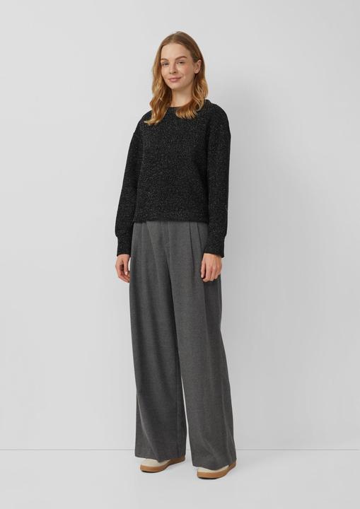 Produktbild s.Oliver Sweatshirt Pullover im Relaxed Fit mit Glitzer-Garn (38)