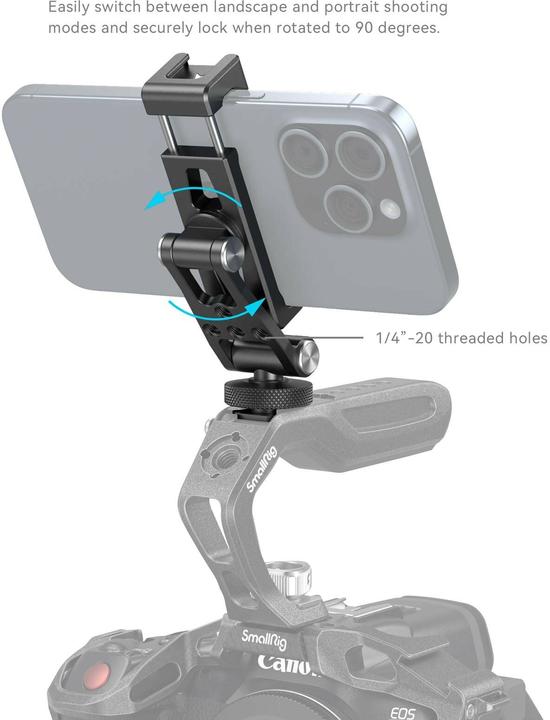Immagine prodotto SmallRig Cold Shoe Halterung (Attacco cardanico)