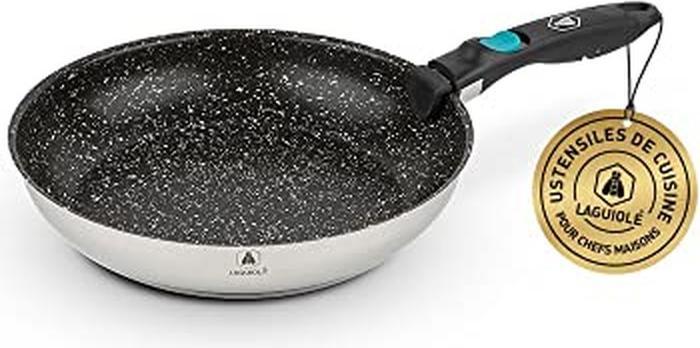 Image du produit Laguiole Set 10 pièces anti-adhésif induction, poignée amovible, résistant à 230 °C (Ensemble de casseroles et de poêles de cuisson, Acier inoxydable)