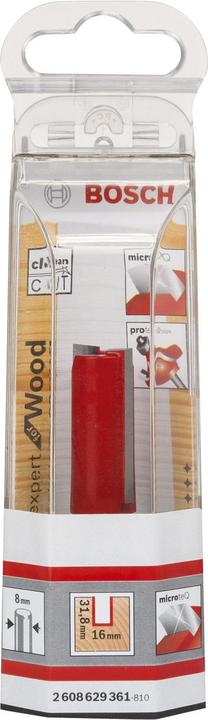 Immagine prodotto Bosch Professional Zubehör Fresa per scanalatura Expert per legno, metallo duro, 8 mm, D1 16 mm, L 31,8 mm, G 66 mm