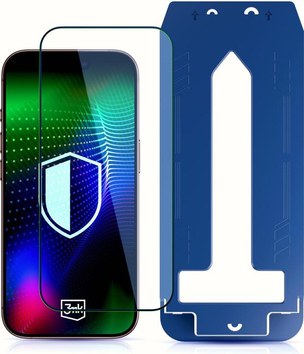 3MK - Hardy Ultra Glass - iPhone 17 Pro Max - Black (Apple iPhone 17 Pro Max)