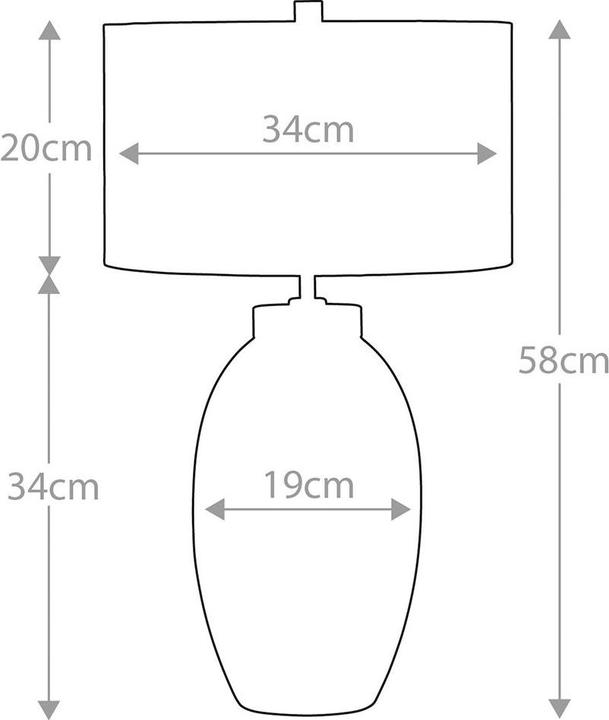 Produktbild Elstead Lighting Victor Tischleuchte E27 58cm Rot Creme, Made in UK (E27)
