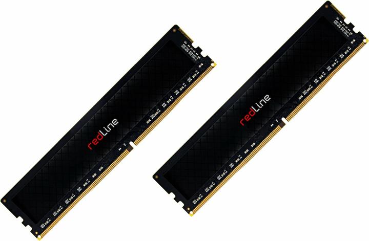 Actual product image Mushkin DIMM 32 GB DDR5-5200 (2x 16 GB) dual kit (black, MRE5U520HHHD16GX2, Redline) (2 x 16GB, 5200 MHz, DDR5 RAM, DIMM)