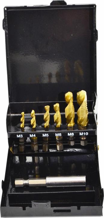 Actual product image Awtools set black Thraader M3-M10 7 PCs Gib (3mm → 10mm)