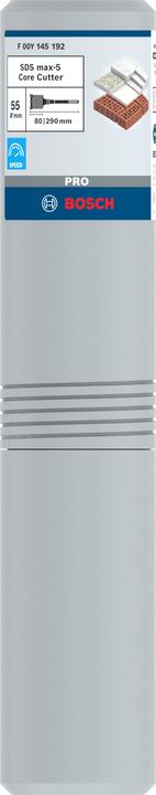 Actual product image Bosch Professional Zubehör PRO SDS max-5 Core Cutter, one-piece, 55 x 80 x 160 mm (55 millimetres)