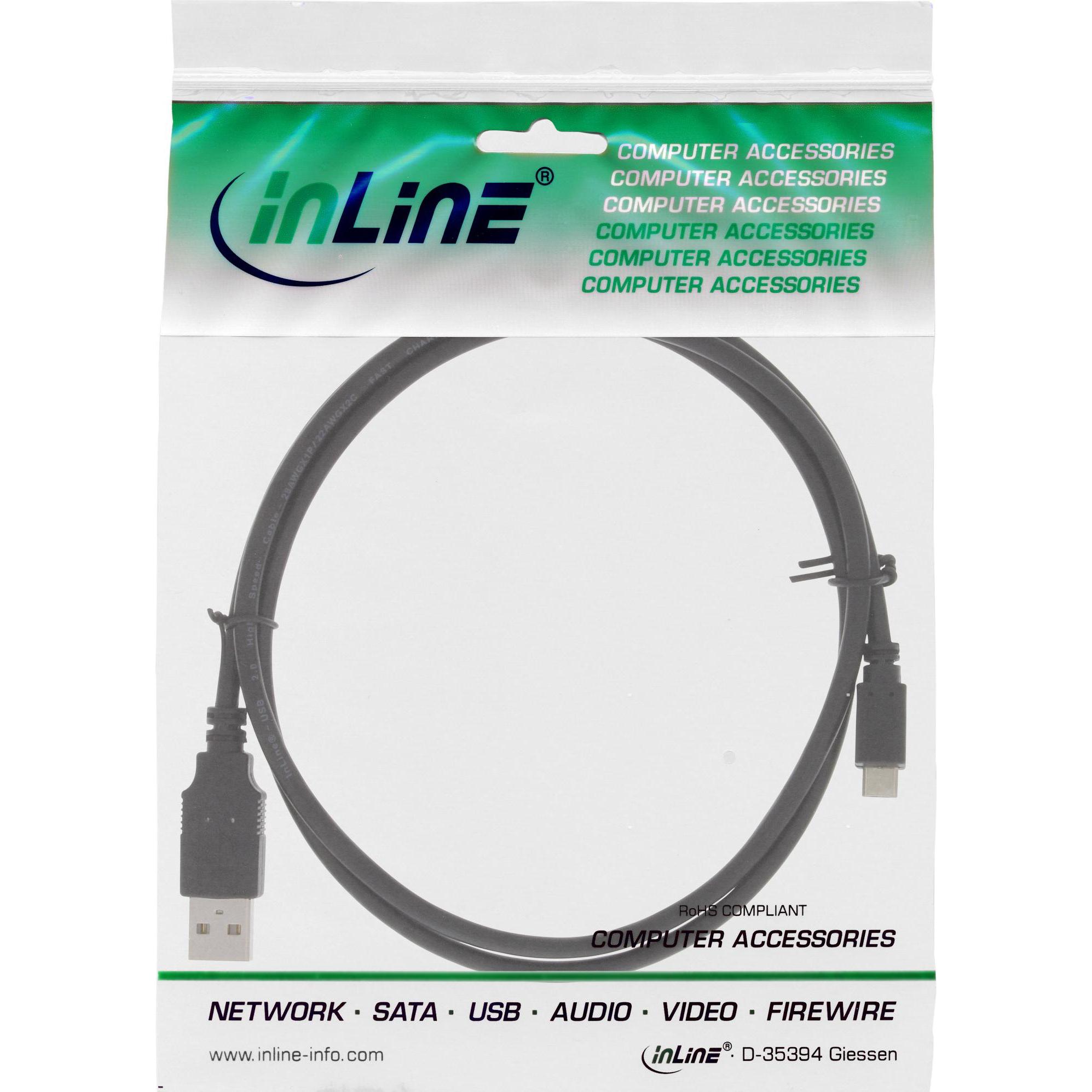 Thumbnail - InLine Micro-USB 2.0 Kabel (0.30 m, USB 2.0), USB Kabel