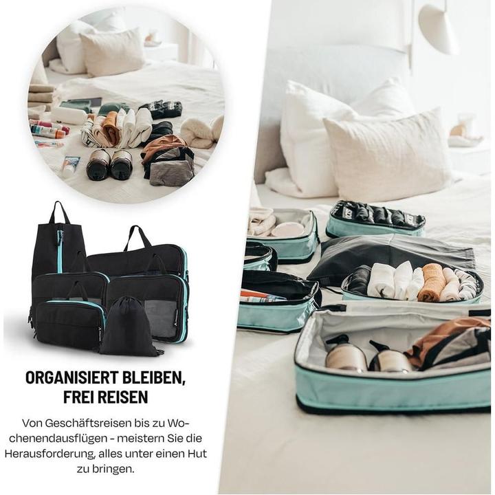 Immagine prodotto Atacama Premium Kompressions Packwürfel - 6er-Set Schwarz