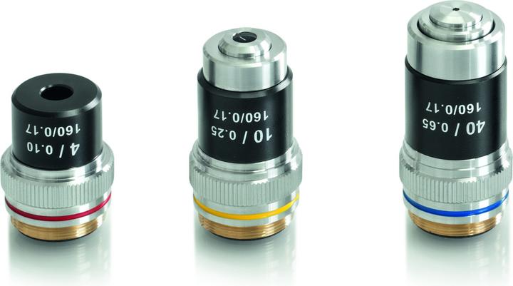 Produktbild Kern Durchlichtmikroskop (Schule) Monokular Achromat 4/10/40: WF10x18: 0,5W LED, recharge