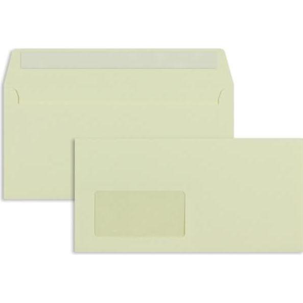 Blanke, Briefumschlag, Briefumschläge DIN C6/5 100g/qm haftklebend Fenster VE=100 Stück chamois (C6/5, 100 x)