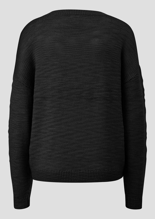 Produktbild s.Oliver Strickpullover Strickpullover mit Strukturmuster (XL)