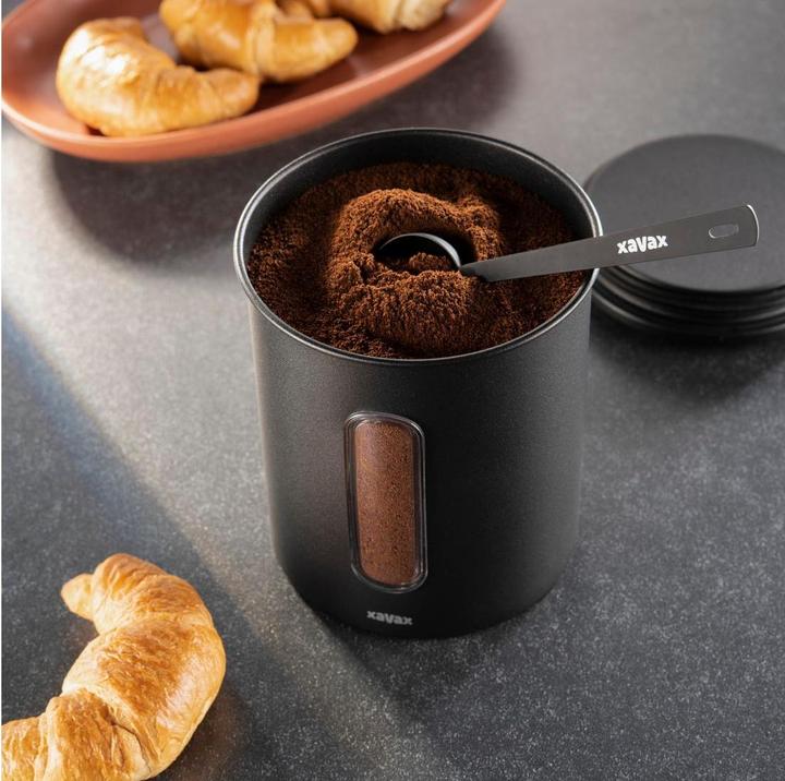 Actual product image Xavax Coffee lot, 6 g/15 ml - quantity per cup, long 14.5 cm, stainless steel, black