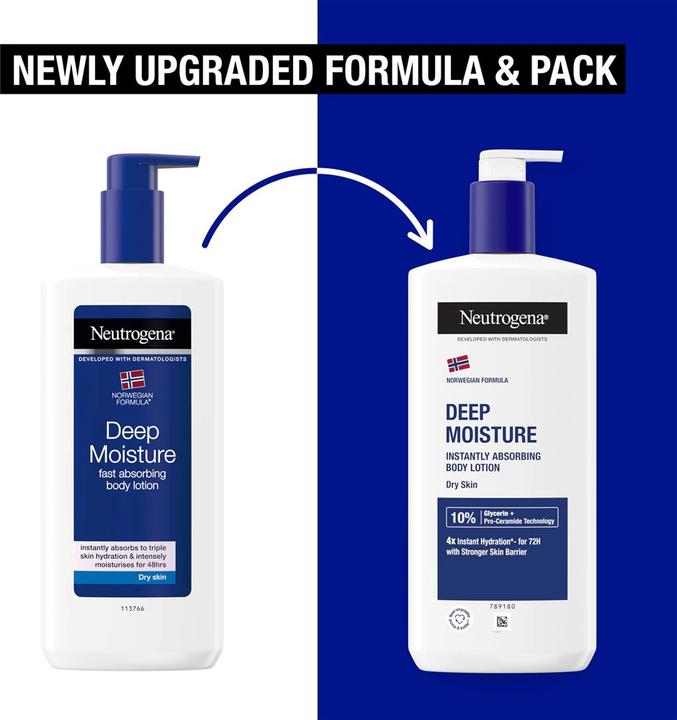 Actual product image Neutrogena Deep Moisture (Body lotion, 400 ml)