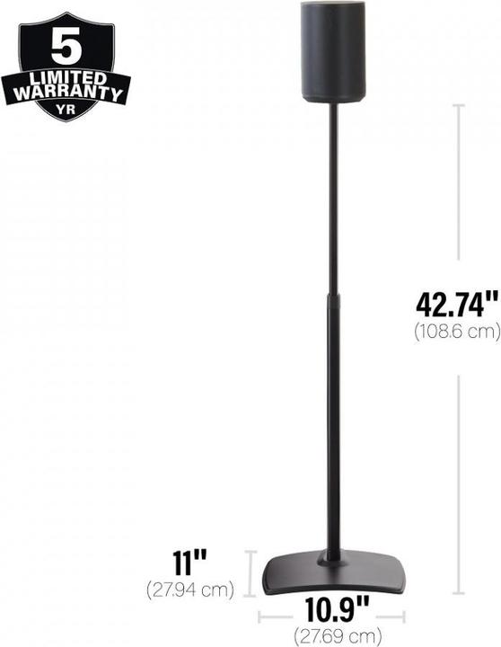 Image du produit Sanus WSSE1A1-B2 (1 pièce, Support, Réglable en hauteur)