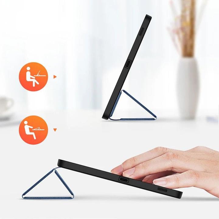 Image du produit Samsung Galaxy Tab S10 FE Plus - Ducis Domo Series, aufstellbares Flip-Etui, Blau (Samsung Galaxy Tab S10 FE+)