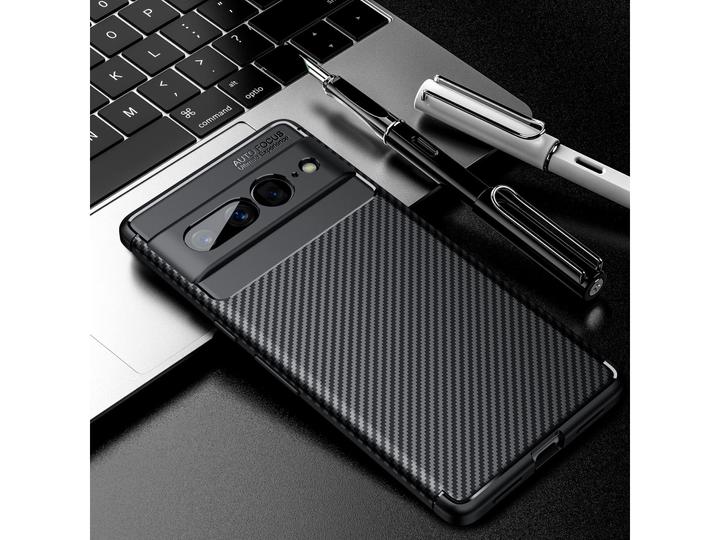 Immagine prodotto Screenguard Google Pixel 7 Pro Cover Custodia in TPU con design al carbonio (Google Pixel 7 Pro)