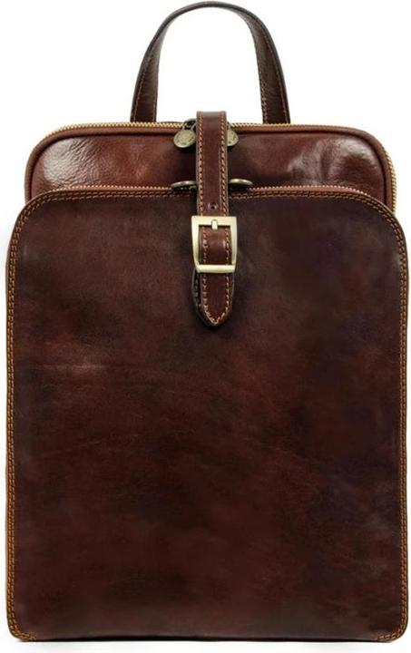 Only-Bags.Store Damen Lederrucksack, Cabrio Tasche