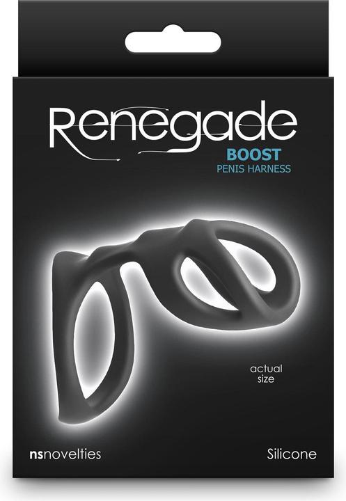 Produktbild NS Novelties Renegade Boost Peniszaumzeug Black 10.9 cm (2.80 cm)