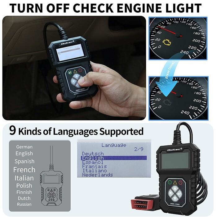 Actual product image Qoltec OBDII EOBD ProLine