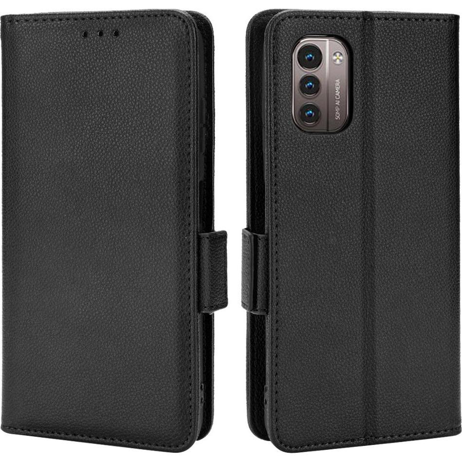 Cover-Discount Nokia G11 / G21 - Stand Flip Case Hülle schwarz (Nokia G21, Nokia G11), Smartphone Hülle, Schwarz
