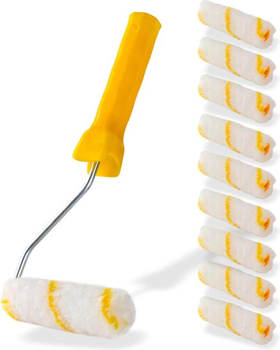 Image du produit Dema Kit de peinture 11pcs -Rouleau de peinture petit 10 rouleaux 1 cintre